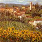 Michael Longo Provencal Village IV painting